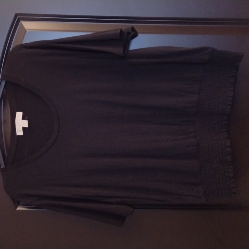 Michael Kors Top w/Elastic Shirring Bottom